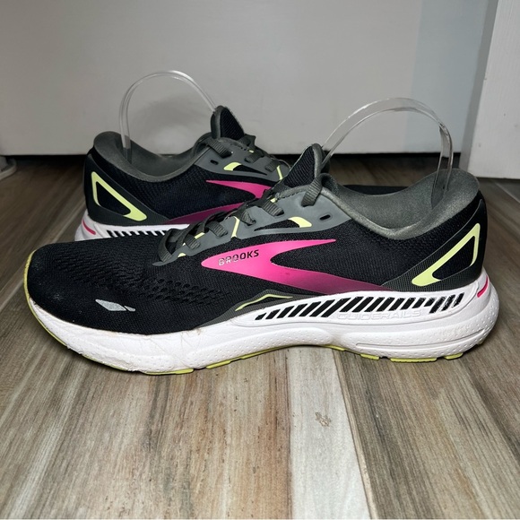 Brooks Adrenaline GTS 23 Black, Gunmetal and Sharp Green, Women’s 11.5 Medium - Picture 7 of 12